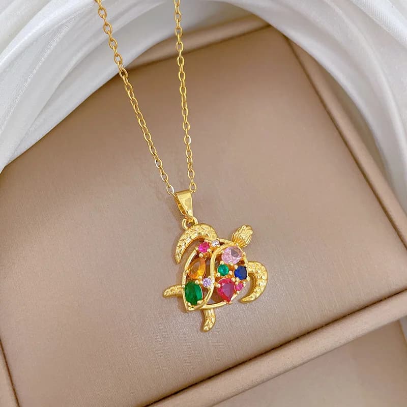 Kägu sädeleva tsirkooniumiga ripatsiga kaelakee