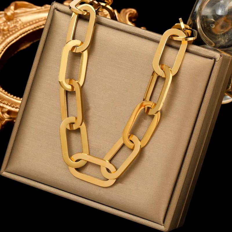 Paks Kuuba ahelaga choker-kaelakee